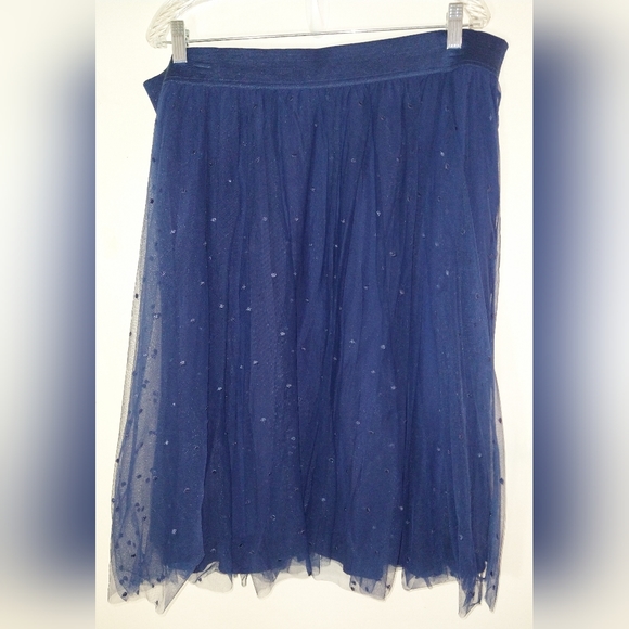 TORRID WOMEN'S/MISSES PLUS SIZE 2 (18-20) 2X DARK BLUE SKIRT ELASTIC WB NWOT - Picture 2 of 10